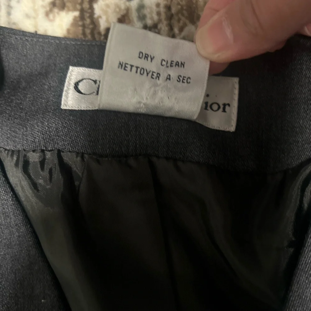Dior Double-Breasted Pinstripe Blazer in Charcoal